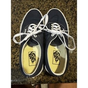 Vans size 8 navy blue  Authentic Classic Sneakers Unisex Canvas Shoes
